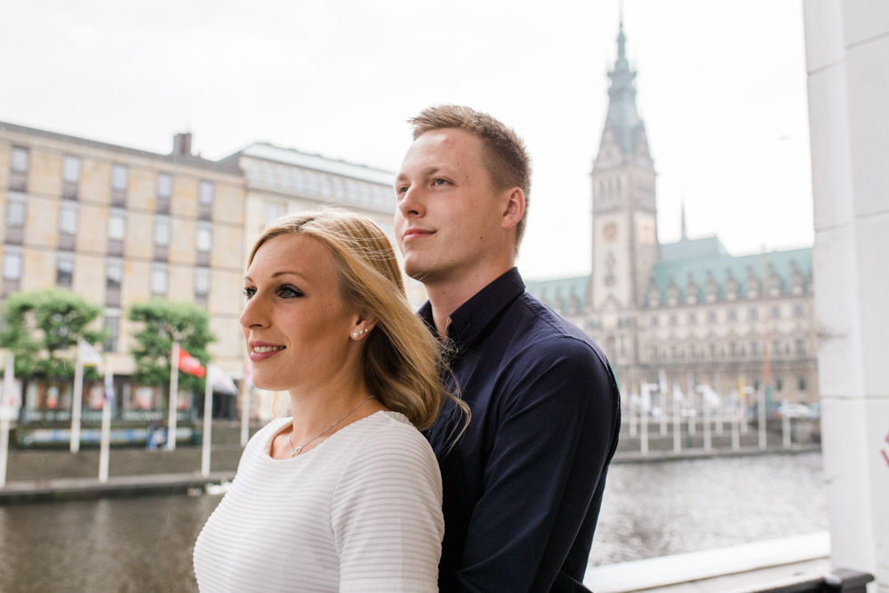 Paarshooting in der Hamburger City, Fleetinsel und Alster